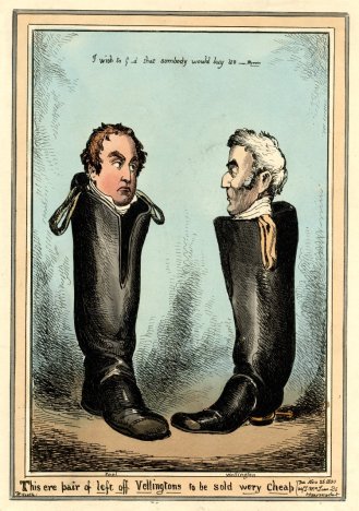 W. Heath, This ere pair of left off vellingtons to be sold wery cheap (1830)